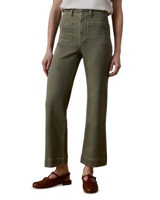 Stretch Terry Patch Pocket Ankle Pants by FAHERTY