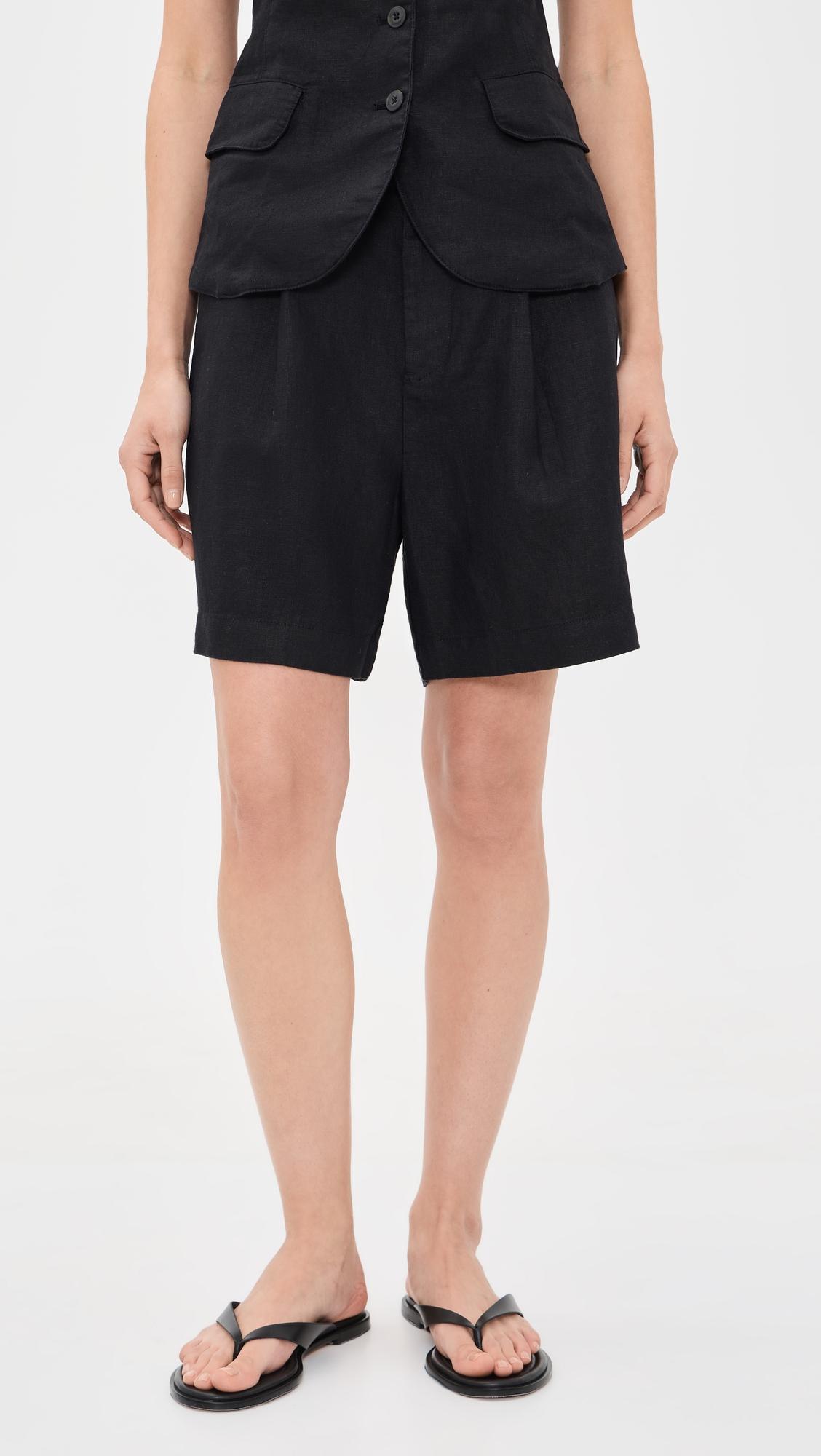 Sun Strider Pleated Shorts by FAHERTY