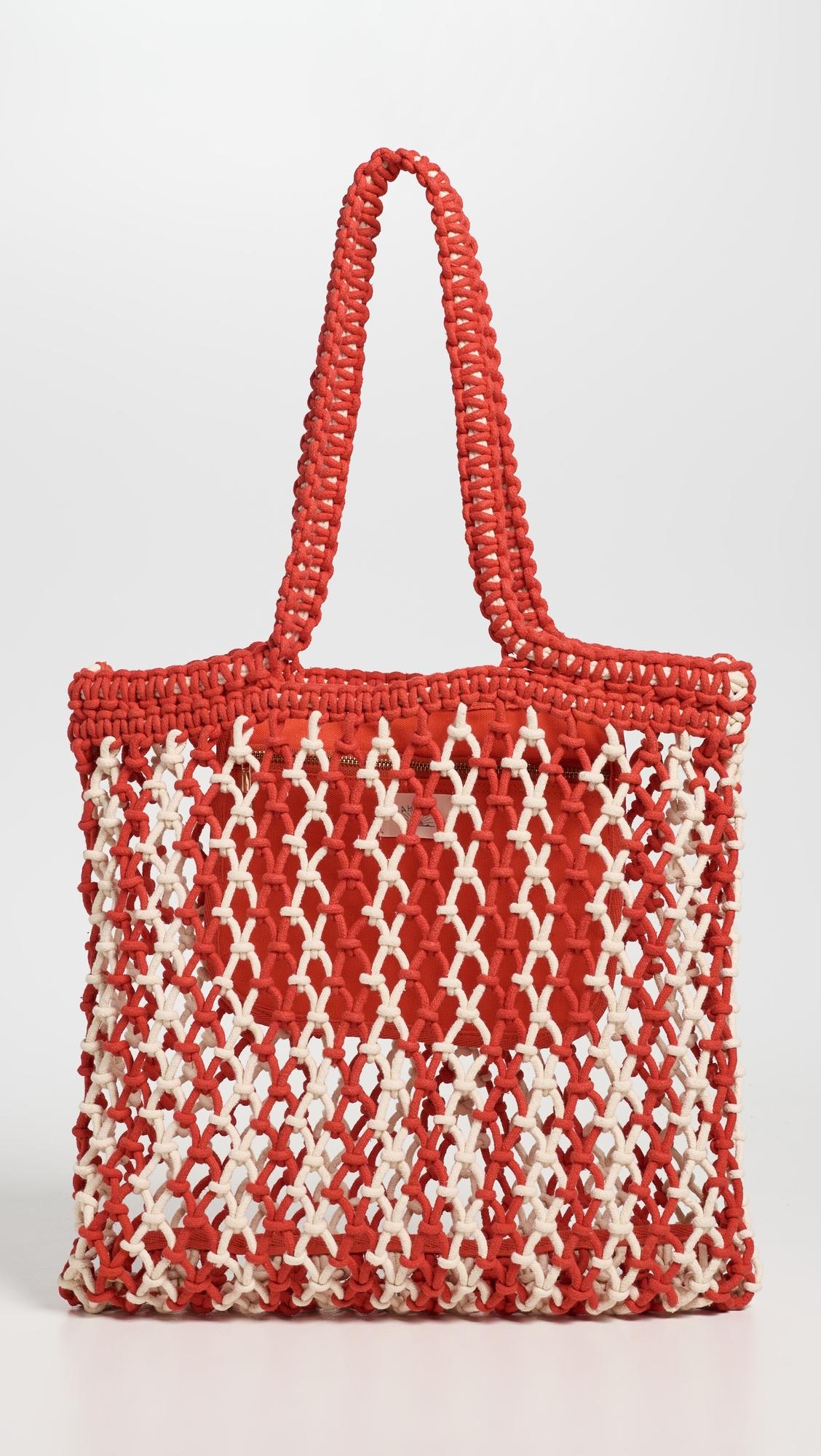 Sunwashed Macrame Tote by FAHERTY