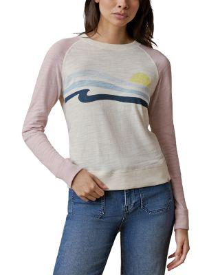 Sunwashed Slub Crewneck by FAHERTY