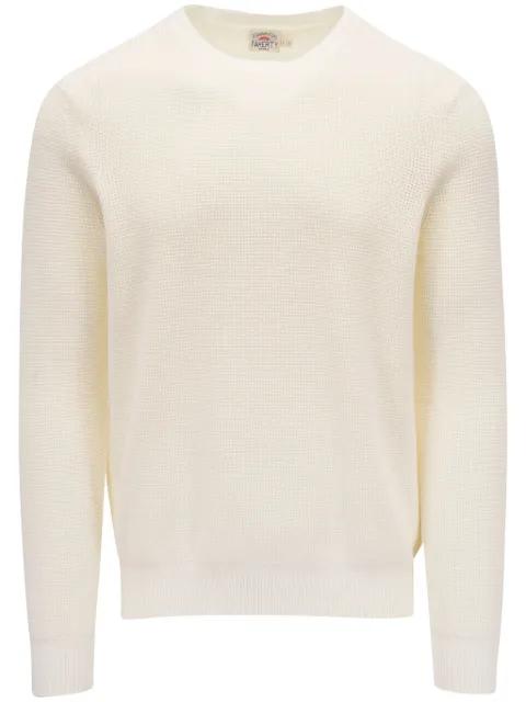 Sunwashed crew-neck sweater by FAHERTY