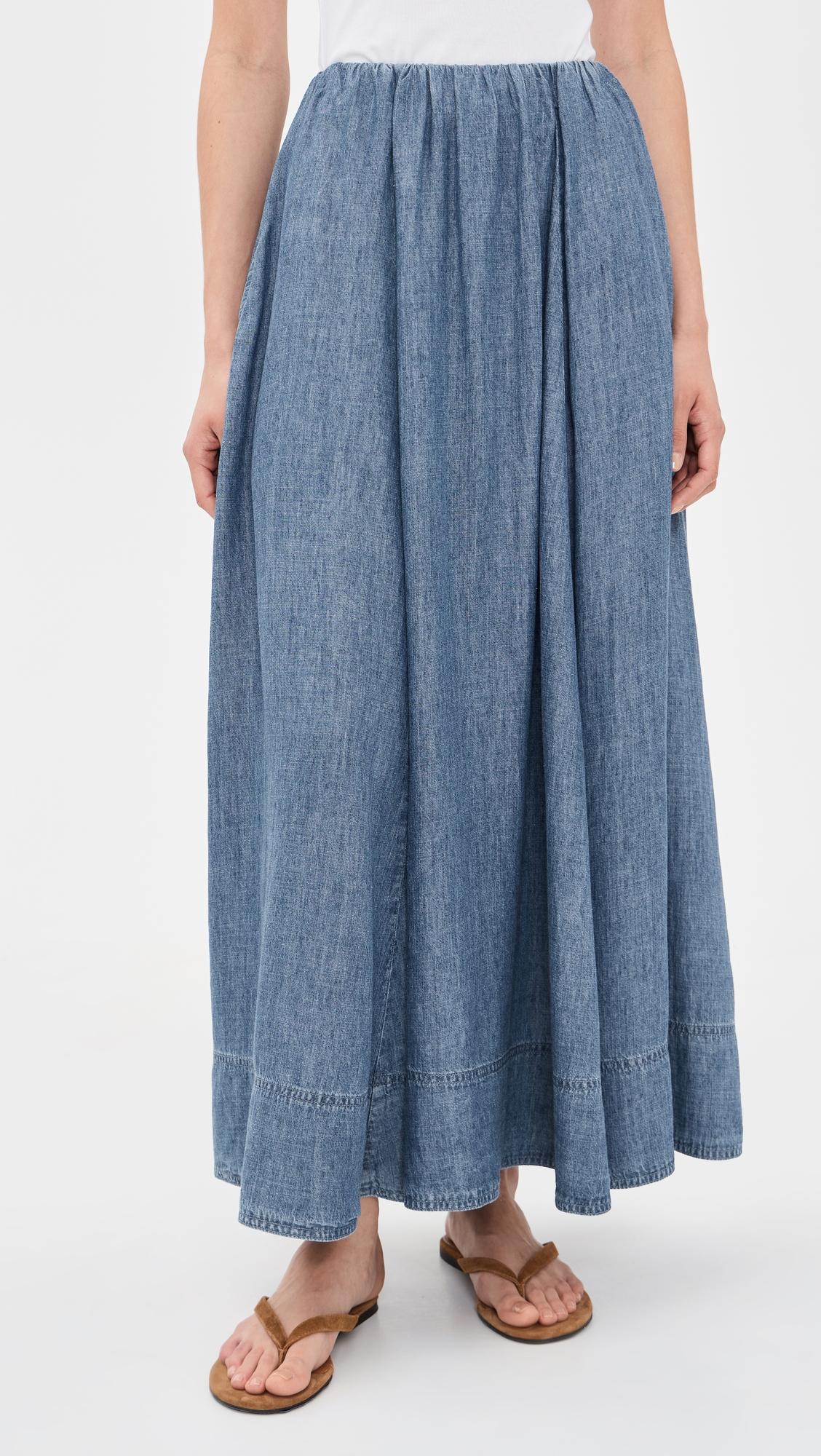 Tried & True Chambray Nera Skirt by FAHERTY