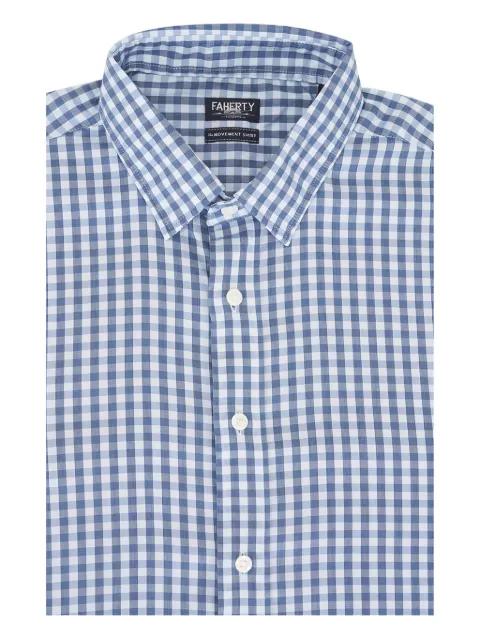 checked button-down shirt by FAHERTY
