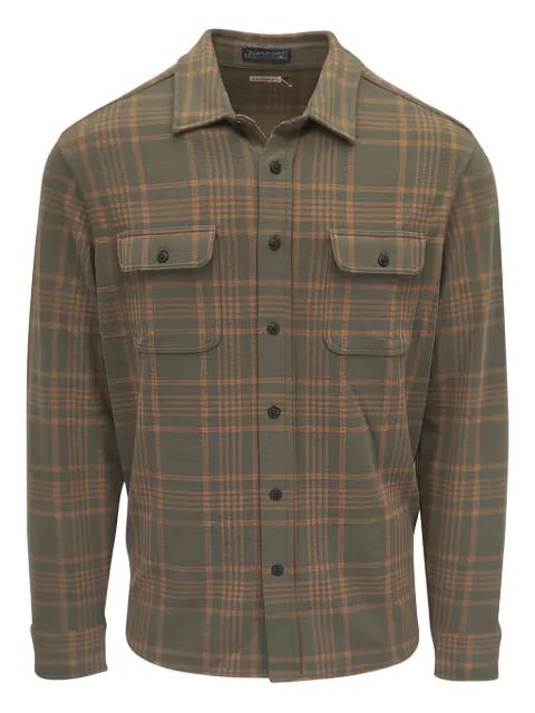 flap-pocket checked shirt by FAHERTY