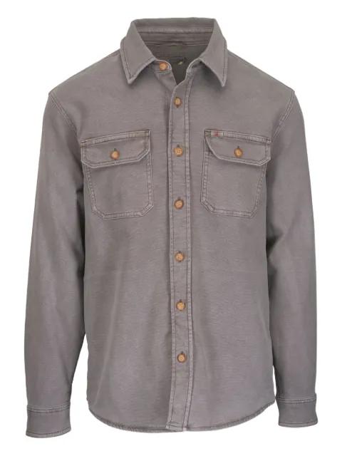 flap-pockets shirt jacket by FAHERTY