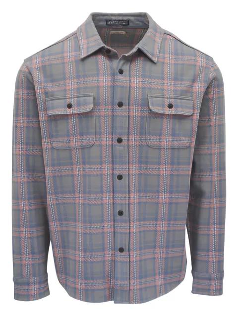 patch-pocket check-pattern shirt by FAHERTY