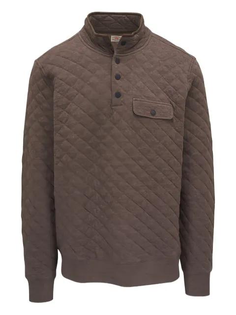 quilted pocket sweatshirt by FAHERTY