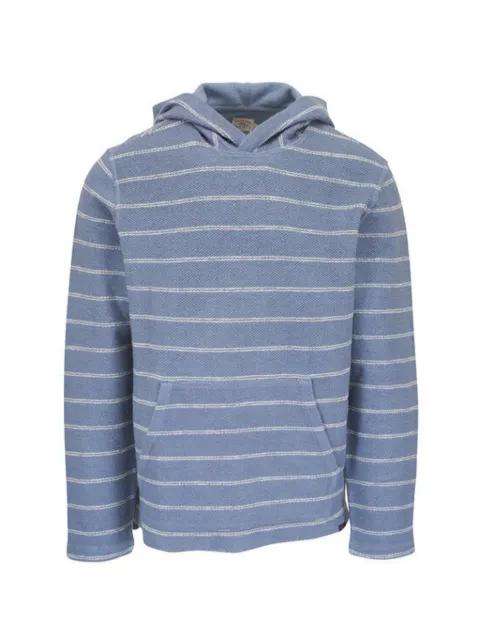 striped hoodied sweater by FAHERTY