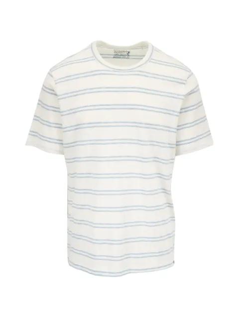 striped short-sleeve T-shirt by FAHERTY