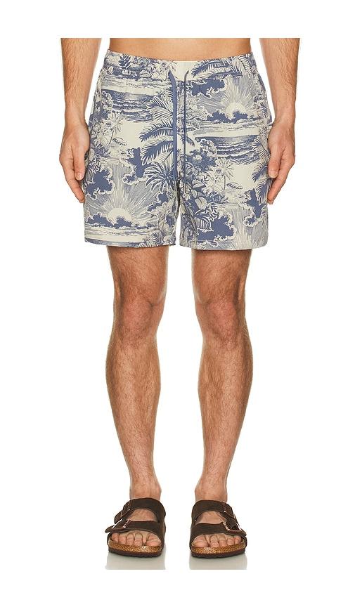 Fair Harbor 5 Bungalow Swim Trunk in Blue by FAIR HARBOR