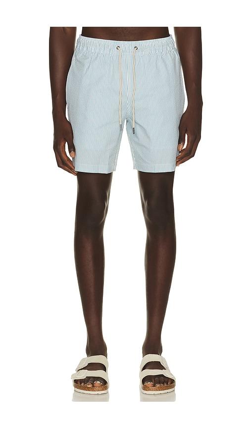 Fair Harbor Bayberry Swim Trunk in Teal by FAIR HARBOR