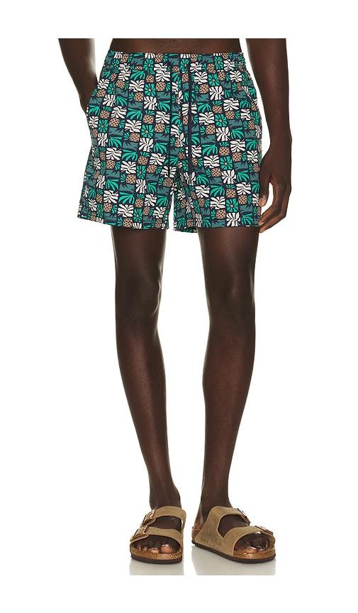 Fair Harbor Bungalow Swim Trunk in Teal by FAIR HARBOR