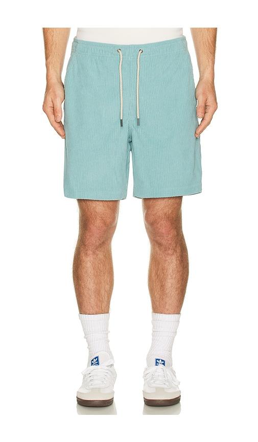 Fair Harbor Wilder Stretch Corduroy Shorts in Teal by FAIR HARBOR