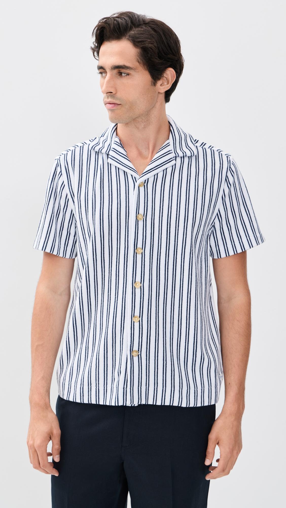 Fair Harbor x Foot Joy Ravello Terry Short Sleeve Button Down by FAIR HARBOR