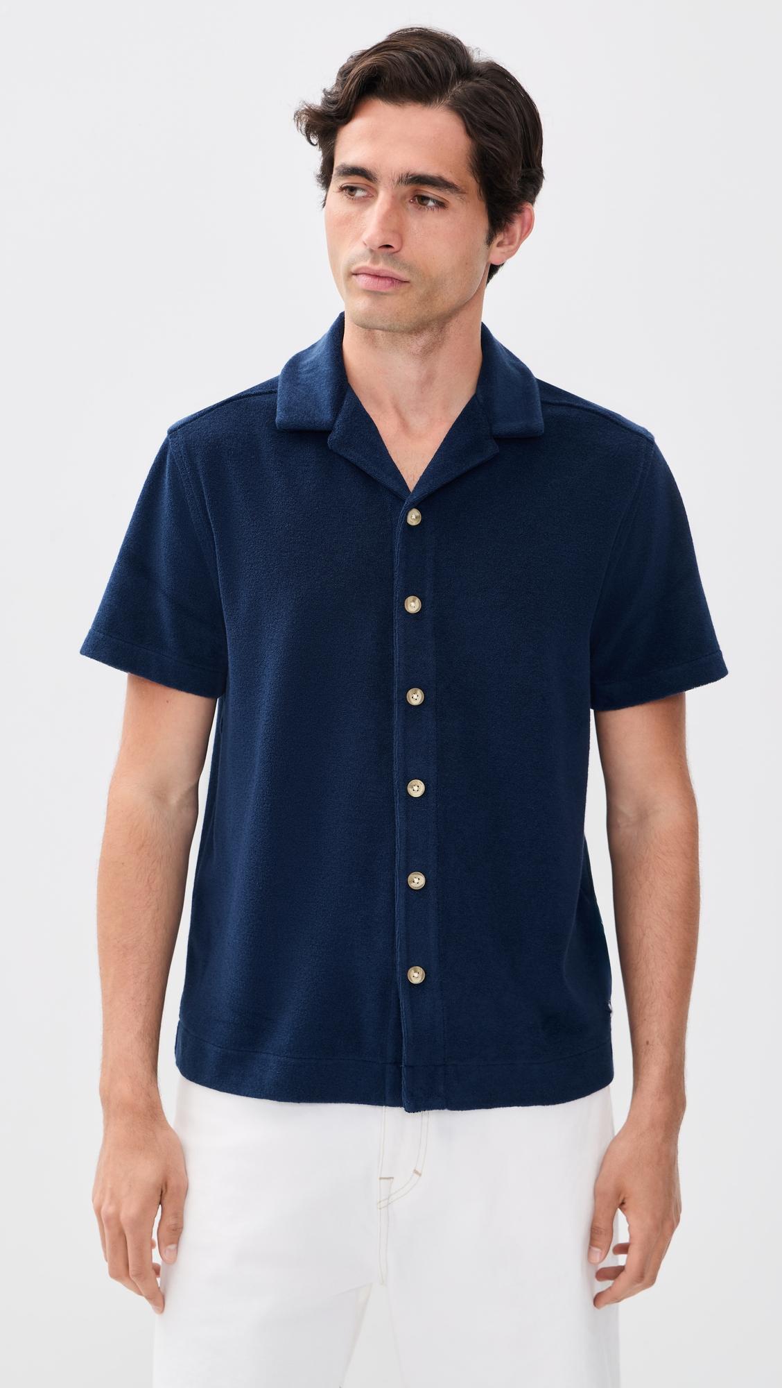 Ravello Terry Button Up Shirt by FAIR HARBOR
