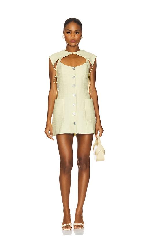 Fait Par Foutch Dannika Dress With Bolero in Lemon by FAIT PAR FOUTCH