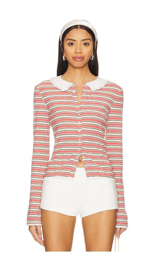 Fait Par Foutch Edith Cardigan in Coral by FAIT PAR FOUTCH