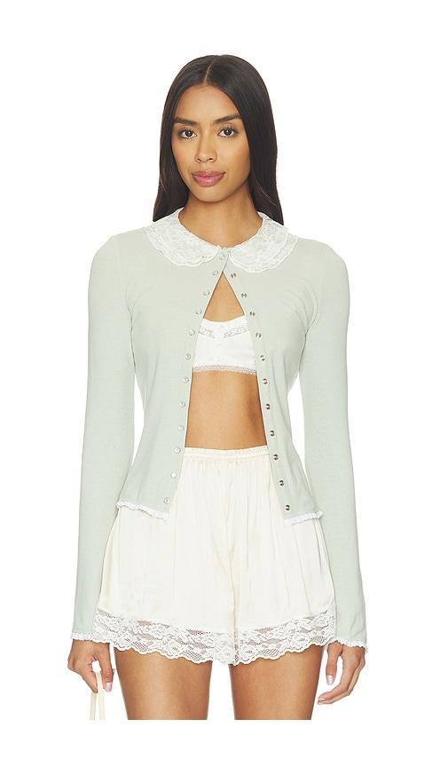 Fait Par Foutch Edith Cardigan in Sage by FAIT PAR FOUTCH