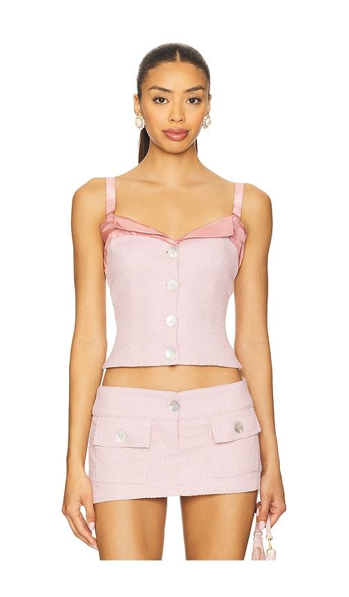 Fait Par Foutch Evelyn Top in Rose by FAIT PAR FOUTCH