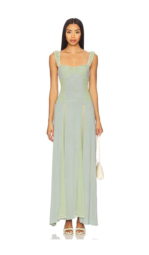 Fait Par Foutch Landon Dress in Sage by FAIT PAR FOUTCH