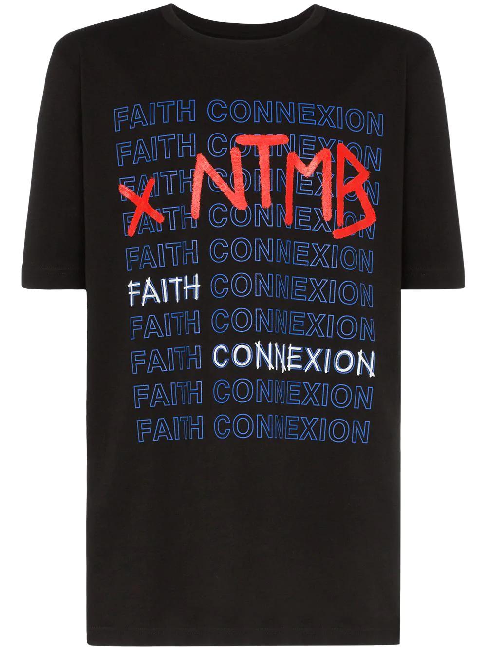 X NTMB logo cotton T-shirt by FAITH CONNEXION