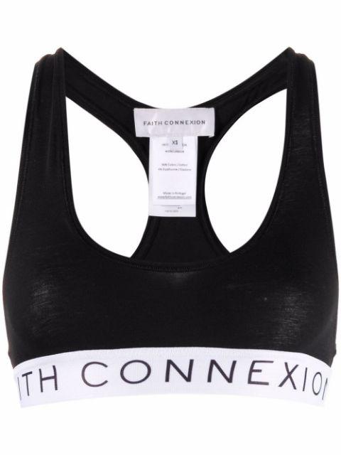 logo-tape racerback vest by FAITH CONNEXION
