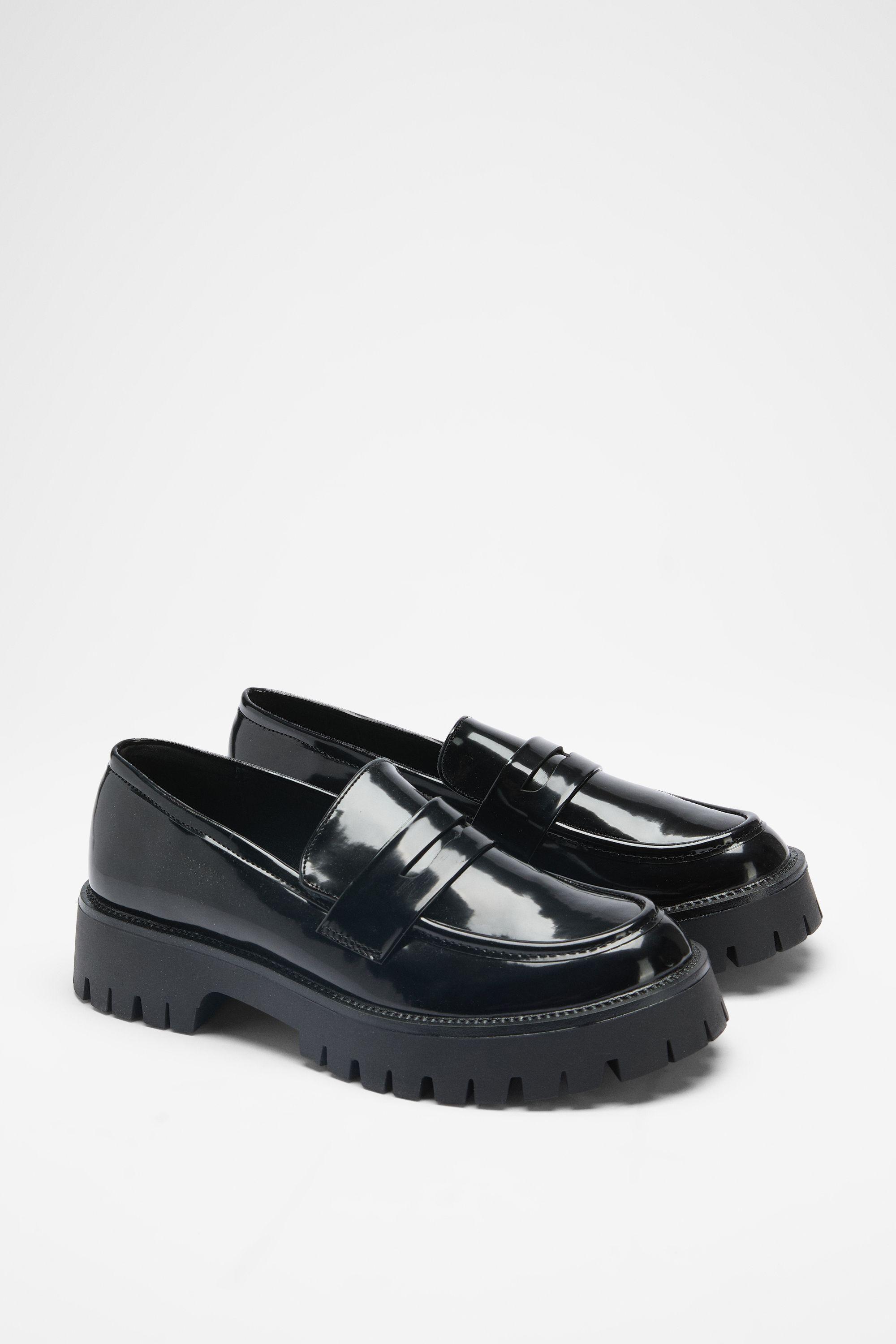 Faith: Dani Faux Leather Chunky Loafers by FAITH