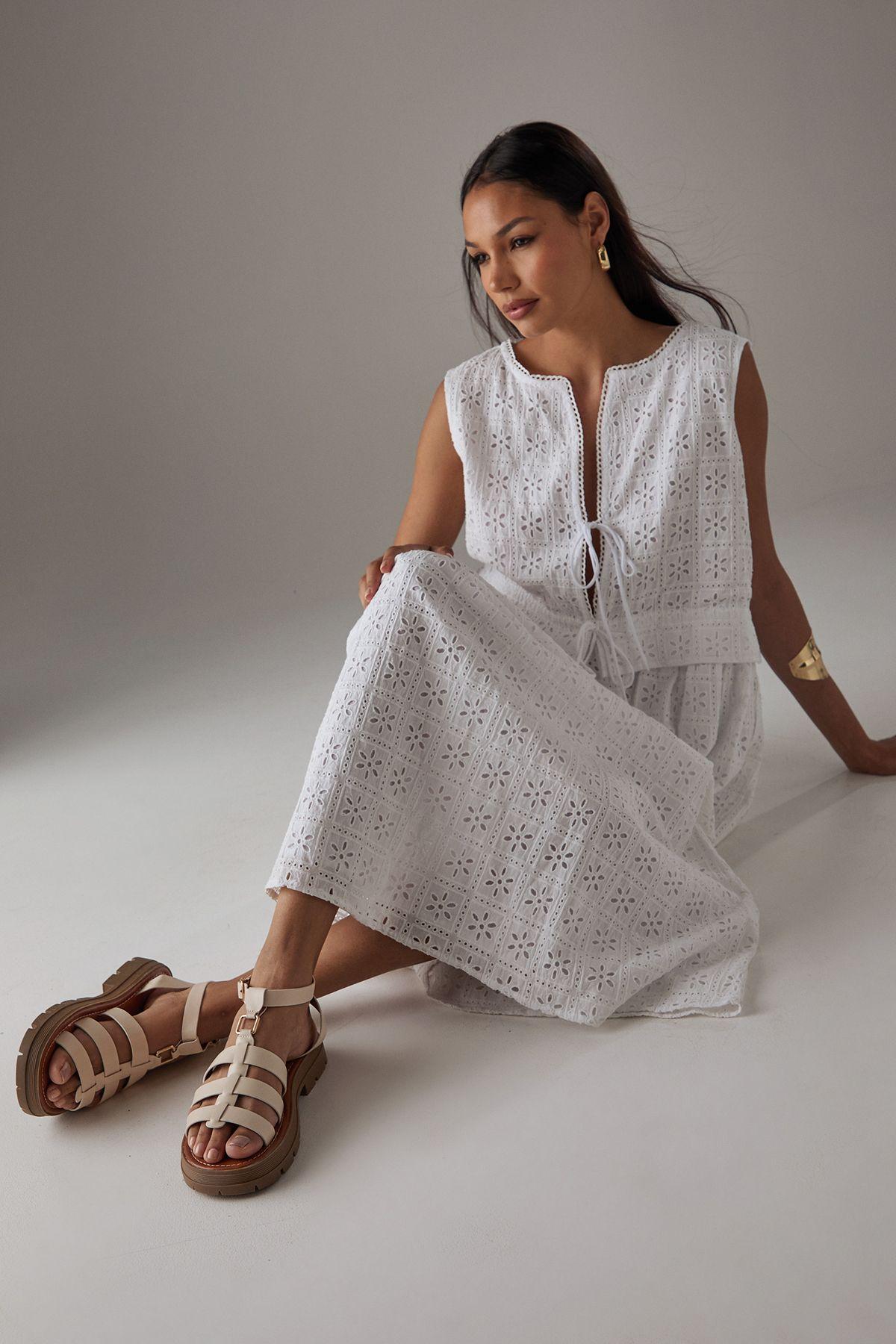 Faith: Rosie Faux Leather Strappy T-Bar Chunky Sandals by FAITH Faith: Rosie Faux Leather Strappy T-Bar Chunky Sandals by FAITH