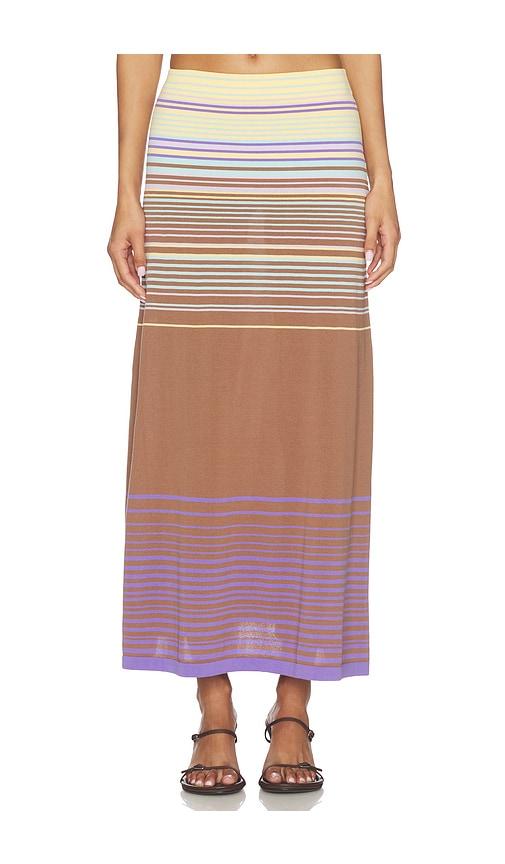 FAITHFULL Casia Maxi Skirt in Brown by FAITHFULL