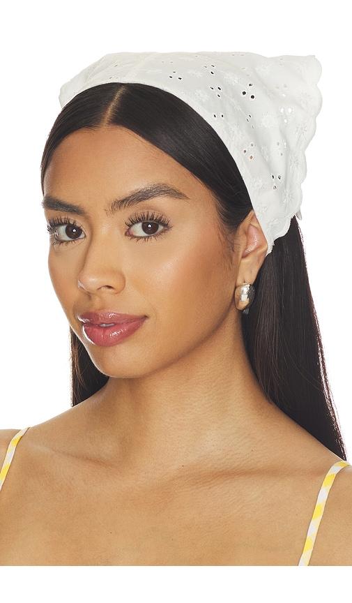 FAITHFULL Clementina Head Scarf in White by FAITHFULL