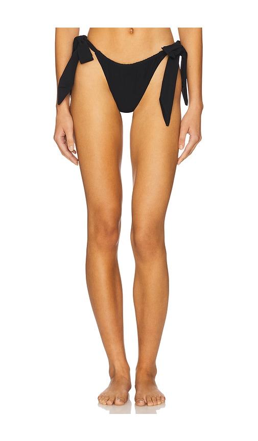 FAITHFULL Costa Bikini Bottom in Black by FAITHFULL