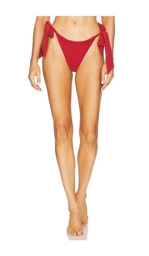 FAITHFULL Costa Bikini Bottoms in Red by FAITHFULL