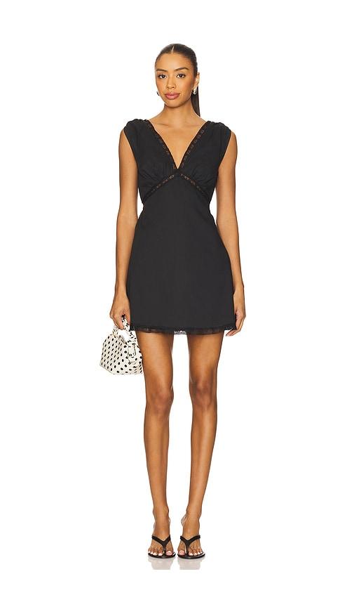 FAITHFULL Denise Mini Dress in Black by FAITHFULL