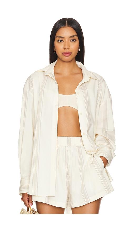FAITHFULL En Vau Oversized Shirt in Cream by FAITHFULL