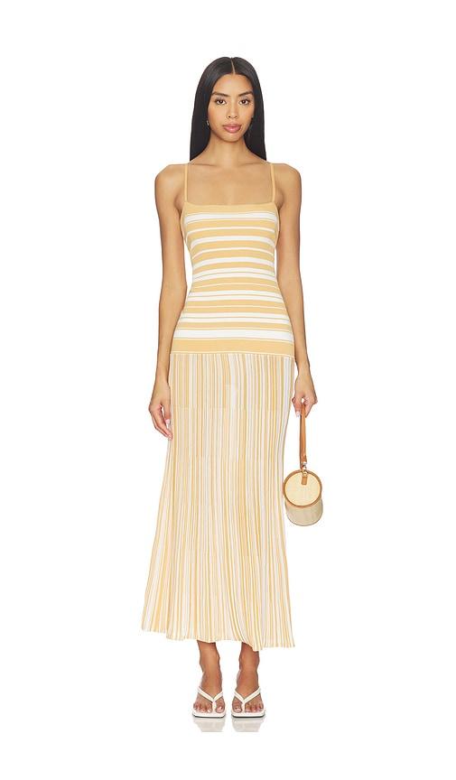 FAITHFULL Esenia Knit Dress in Tan by FAITHFULL