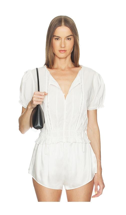 FAITHFULL Fiora Blouse in White by FAITHFULL