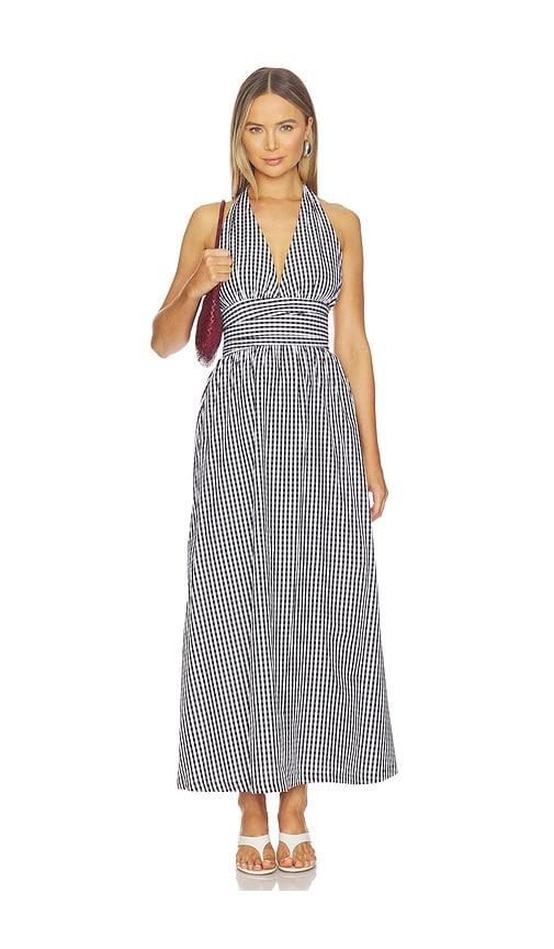 FAITHFULL Lido Maxi Dress in Black,White by FAITHFULL