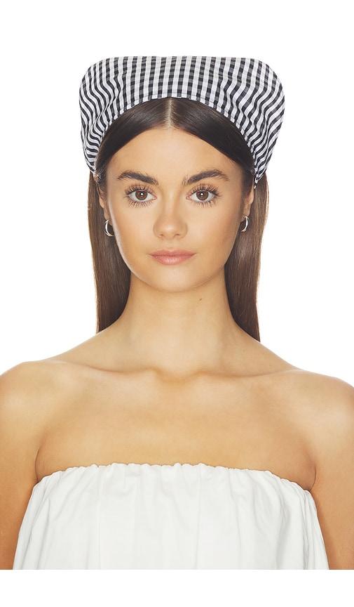 FAITHFULL Lucia Head Scarf in Black,White by FAITHFULL