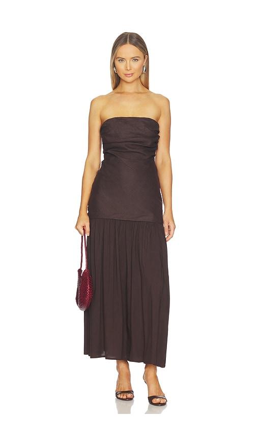 FAITHFULL Miro Maxi Dress in Brown by FAITHFULL