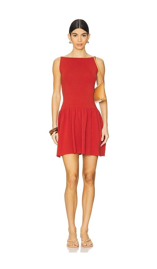 FAITHFULL Monique Mini Dress in Brick by FAITHFULL