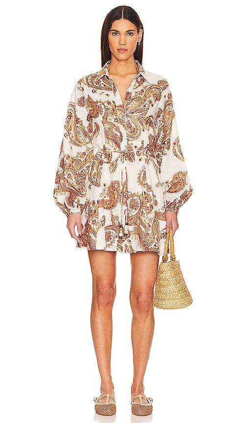 FAITHFULL Rae Mini Dress in Neutral by FAITHFULL