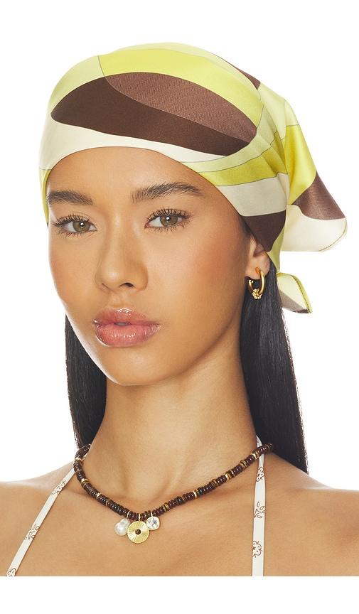 FAITHFULL Soleil Head Scarf in Brown,Yellow by FAITHFULL