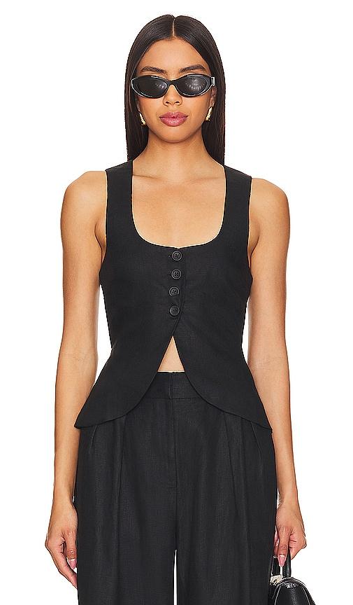 FAITHFULL Stanze Vest in Black by FAITHFULL