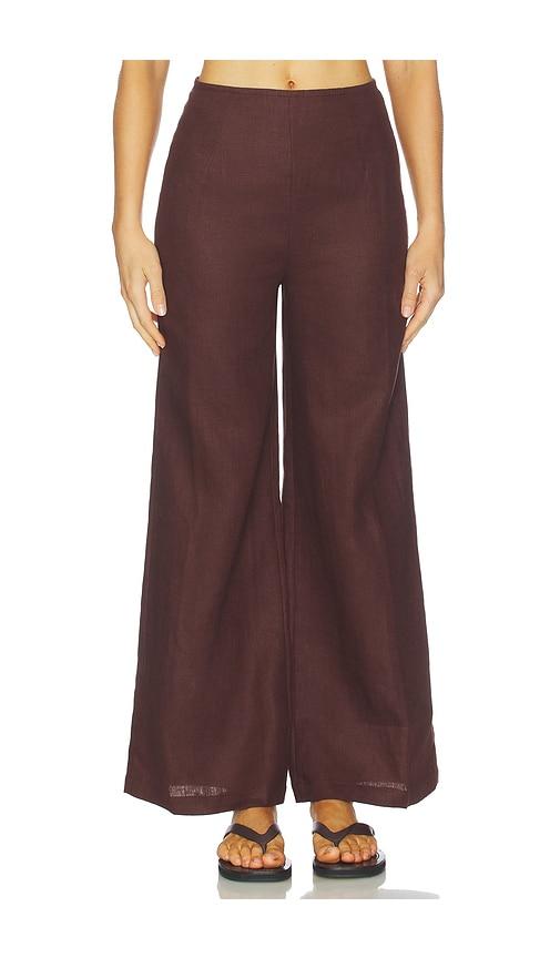 FAITHFULL Syna Pant in Brown by FAITHFULL