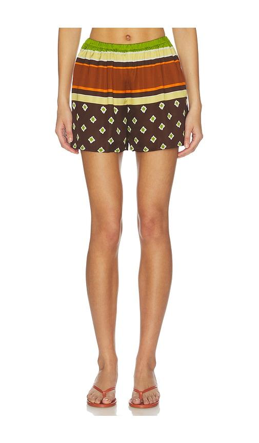 FAITHFULL Tia Short in Green,Brown by FAITHFULL