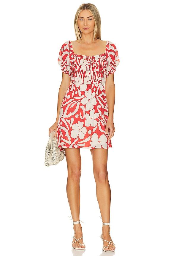 FAITHFULL X Revolve Domenica Mini Dress in Red by FAITHFULL