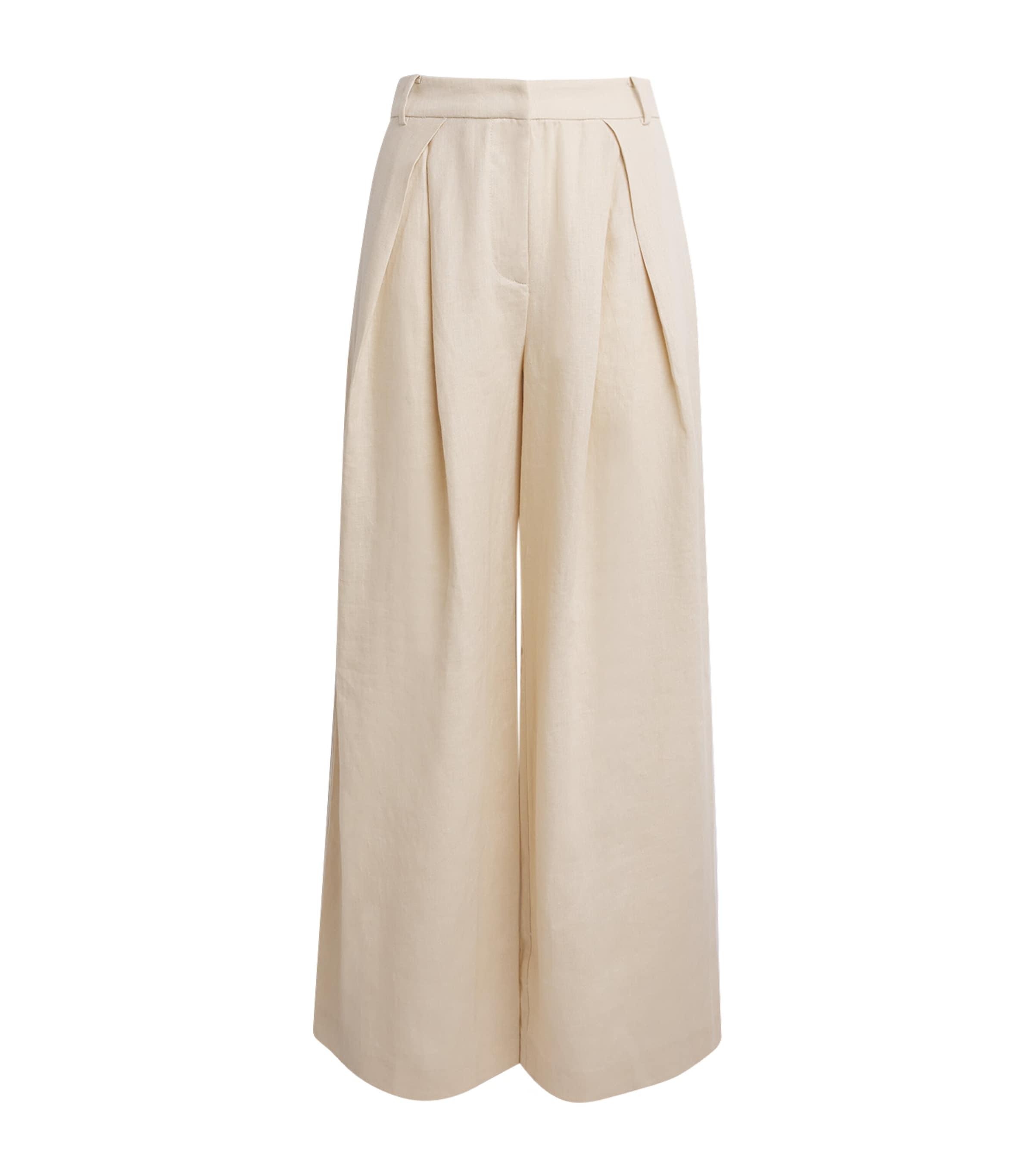 Faithfull the Brand Linen Sofia Wide-Leg Trousers by FAITHFULL