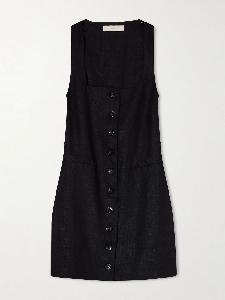 Jacques linen mini dress by FAITHFULL