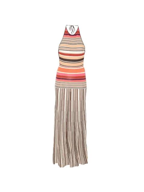 Maretta striped halterneck dress by FAITHFULL