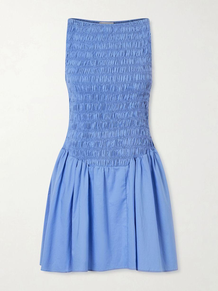 Martina shirred cotton mini dress by FAITHFULL